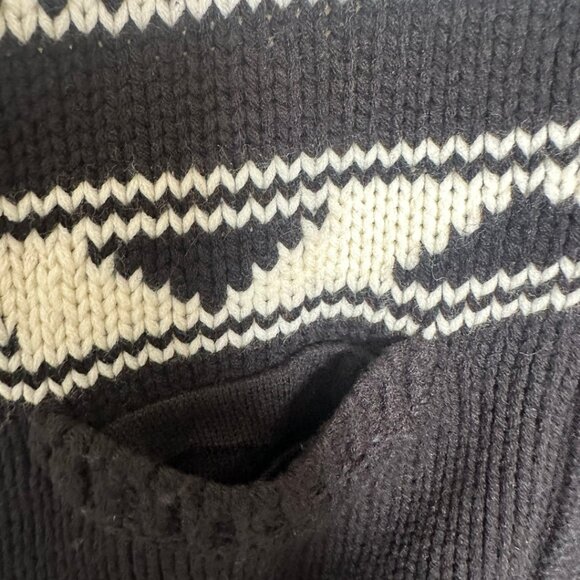 NWT Rocawear Chunky Cable Knit Zip Sweater – Size S – Black/White - Picture 3 of 11